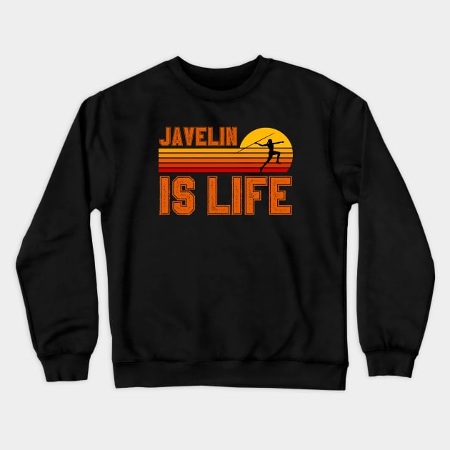 Javelin Is Life Crewneck Sweatshirt by footballomatic